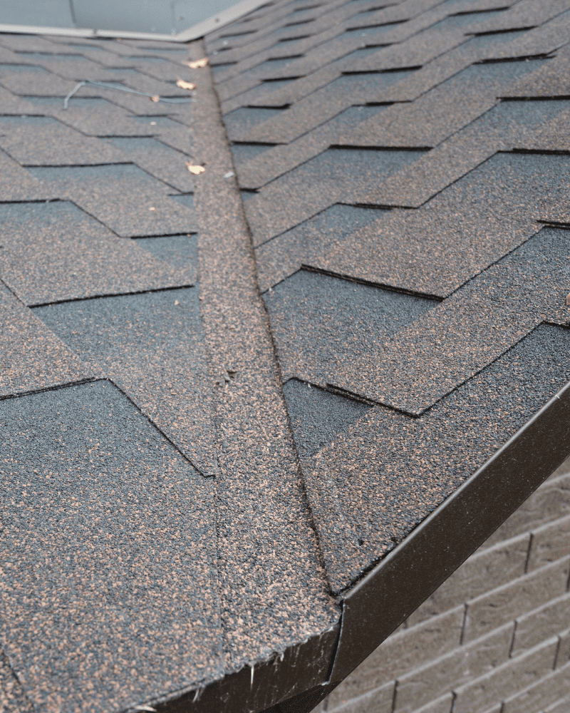 Valley of a roof that needed roof flashing in Medford NJ.