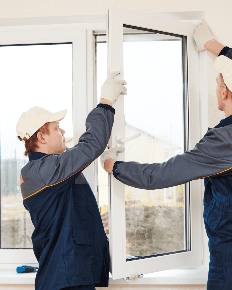 Contractors performing window replacement in Medford NJ.